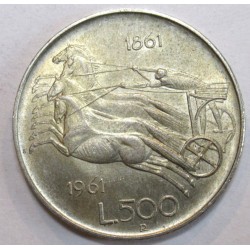 500 lire 1961 - Italian unification