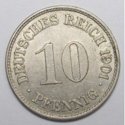 10 pfennig 1901 J