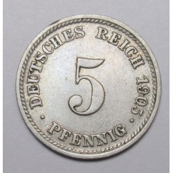 5 pfennig 1905 D