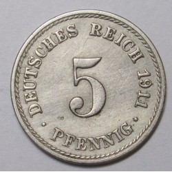 5 pfennig 1911 A