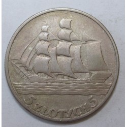5 zlotych 1936 - Gdynia port