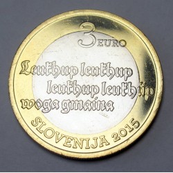 3 euro 2015 - 500th anniversary of the first Slovenian printed text