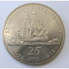 25 pence 1973 - Tercentenary of restored British Rule
