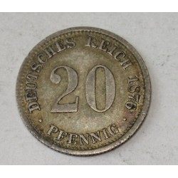 20 pfennig 1876 D