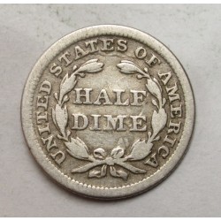 half dime 1854
