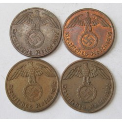 1 reichspfennig 1937-38-39-40 A sor