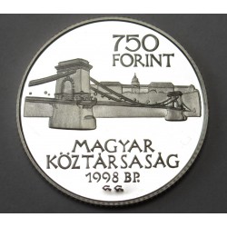 750 forint 1998 PP - 125 éves Budapest