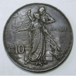 10 centesimi 1991 - Az Olasz Királyság 50. évfordulója