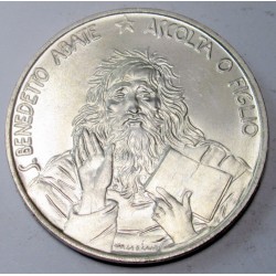 1000 lire 1980 - Szent Benedek