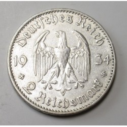 2 reichsmark 1934 F