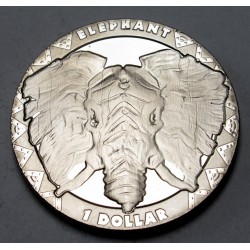1 dollar 2019 PP - African elephant