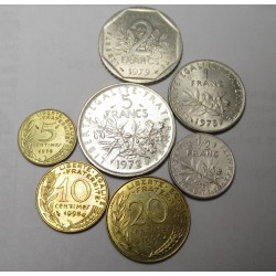 Francs set 1972-1996