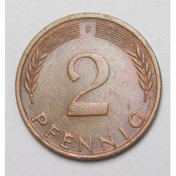 2 pfennig 1976 F