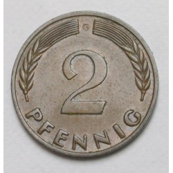 2 pfennig 1966 G
