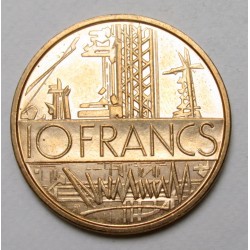 10 francs 1976 - Karte von Paris