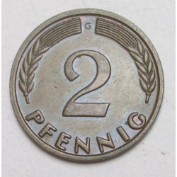 2 pfennig 1965 G