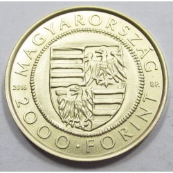 2000 forint 2016 - Zsigmond aranyforintja
