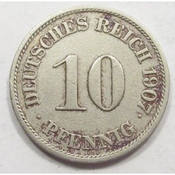 10 pfennig 1907 J