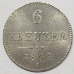 6 kreuzer 1849 A