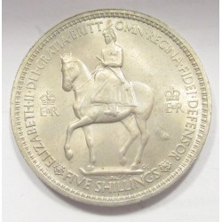 5 shillings 1953 - For the coronation of Elizabeth II.