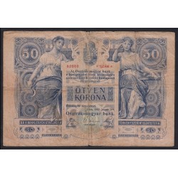 50 kronen/korona 1902