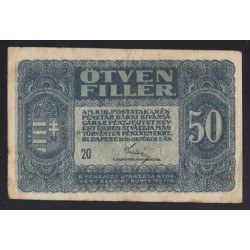 50 fillér 1920 - 20 serial