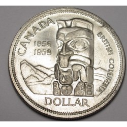 1 dollar 1958 - British Columbia