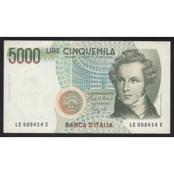 5000 lire 1985