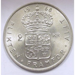 2 kronor 1968 U