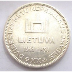 10 litu 1938 - 20th anniversary of Republic