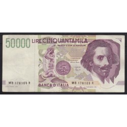 50000 lire 1992