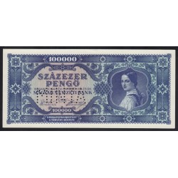 KÉK 100.000 pengő 1945 - MINTA