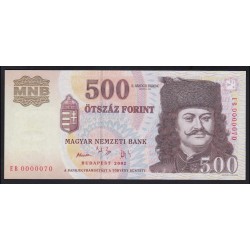 500 forint 2002 EB - ALACSONY SORSZÁM