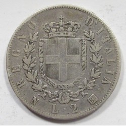 2 lire 1863 N BN