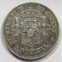2 pesetas 1882