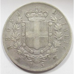5 lire 1874