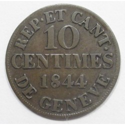 10 centimes 1844 - Canton of Geneva
