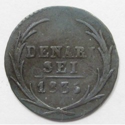 6 denari 1835 - Canton of Ticino