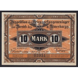 10 mark 1917 - Kriegsgefangenenlager Brandenburg Havel