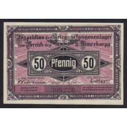50 pfennig 1917 - Kriegsgefangenenlager Brandenburg Havel