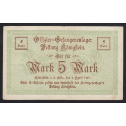 5 mark 1917 - Kriegsgefangenenlager Königstein