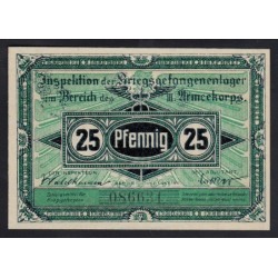 25 pfennig 1917 - Kriegsgefangenenlager Havelberg