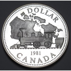 1 dollar 1981 PP - Transcanadian railway