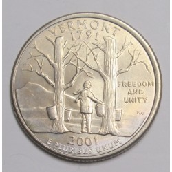 quarter dollar 2001 D - Vermont
