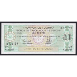 1 austral 1991 - Tucuman
