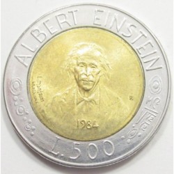 500 lire 1984 - Albert Einstein