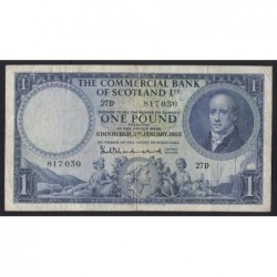 1 pound 1955 - Commercial Bank of Scotland