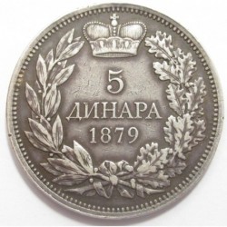 5 dinara 1879