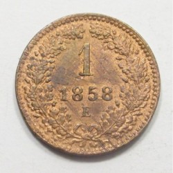 1 kreuzer 1858 E