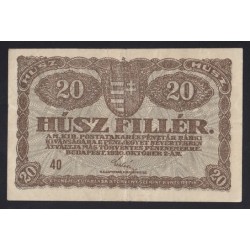 20 fillér 1920 - 40-es sorozat